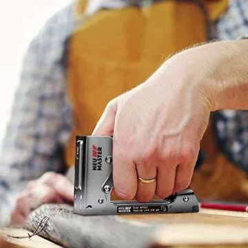 NEU MASTER Staple Gun, Light Duty Stapler Kit Come with 1600 pcs 5/16,3/8 inch JT21 Staple Strip, All Steel Tacker for General Repairs, Crafts, Upholstery, Decorating