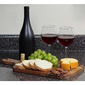 Cornucopia Brands Black Wine Bottles w/Corks (Set of 3); Black Matte Coated Glass Wine Bottles Various Sizes for Decor and Homemade Wine