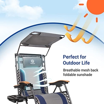 Coastrail Zero Gravity Chair with Sun Shade & Tray