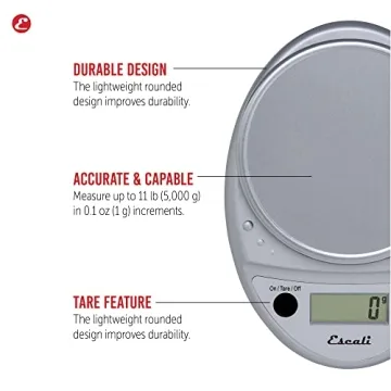 Escali Primo Digital Kitchen Scale for Accurate Weighing
