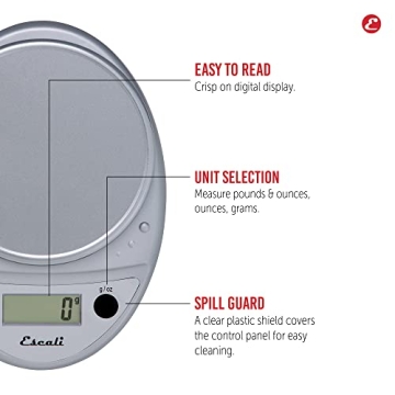 Escali Primo Digital Kitchen Scale for Accurate Weighing