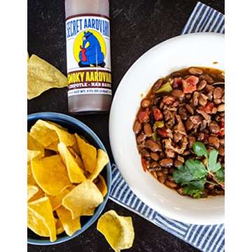 Secret Aardvark Smoky Chipotle Hot Sauce - Chipotle Peppers & Roasted Habaneros, Mild Hot Sauce, Non-GMO, Low Sugar, Low Carb, Hot Sauce & Marinade - 8 fl oz 2 Pack