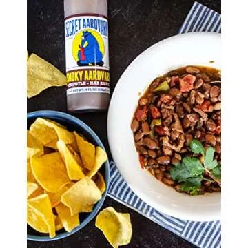 Secret Aardvark Smoky Chipotle Hot Sauce - Chipotle Peppers & Roasted Habaneros, Mild Hot Sauce, Non-GMO, Low Sugar, Low Carb, Hot Sauce & Marinade - 8 fl oz 2 Pack