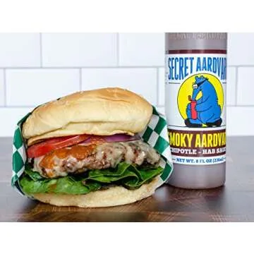Secret Aardvark Smoky Chipotle Hot Sauce - Chipotle Peppers & Roasted Habaneros, Mild Hot Sauce, Non-GMO, Low Sugar, Low Carb, Hot Sauce & Marinade - 8 fl oz 2 Pack
