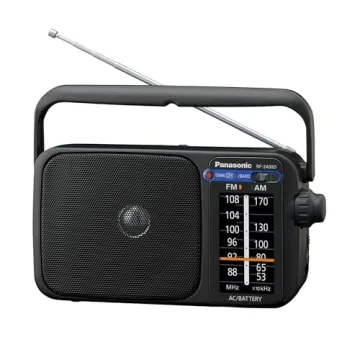 Panasonic Portable FM/AM Radio - Battery Operated & AC Powered