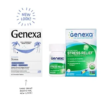 Genexa Stress Tablets for Natural Anxiety Relief and Calm