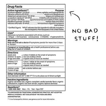 Genexa Stress Tablets for Natural Anxiety Relief and Calm