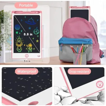 Hockvill LCD Kids Doodle Board Portable Art for Kids