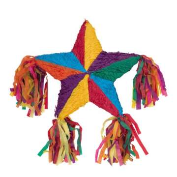 Fiesta Five Point Star Pinata for Fun Celebrations