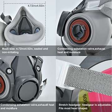 High-Performance Reusable Respirator Mask for Work