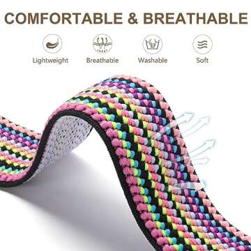 Easuny 5 Pack Stretchy Bands Compatible with Apple Watch 38mm 40mm 41mm 42mm 44mm 45mm 46mm 49mm Women, Elastic Fabric Nylon Strap Wristband for iWatch SE Series 10 9 8 7 6 5 4 3 Ultra Boho Solo Loop