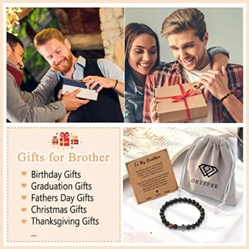 Stylish ORISPRE Brother Bracelet Gift for Men