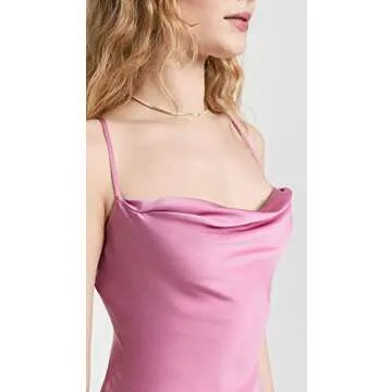 ASTR Gaia Dress - Liquid Bronze Satin Elegance