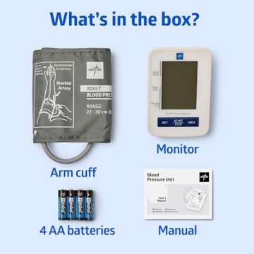 Medline Digital Blood Pressure Monitor with LED Display