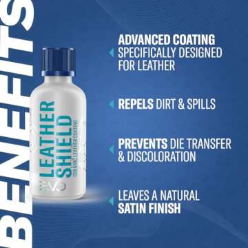 GYEON Leather Shield EVO 50 ml - Ceramic Coating for Leather | All Types of Natural Leather, Tesla V...