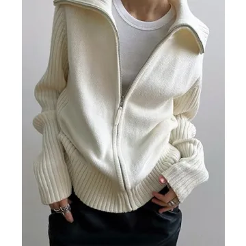 Stylish Oversized Turtleneck Sweater for Women