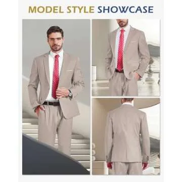 Buy YND Men's Slim Fit Suit Set, Perfect for Any Occasion