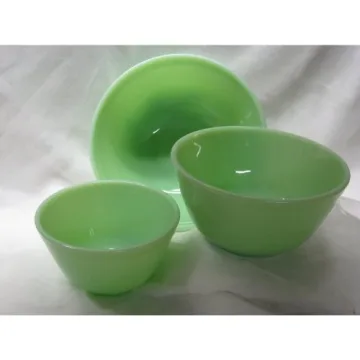 Stunning Jadeite Glass Bowls Set of 3 - Vintage Style
