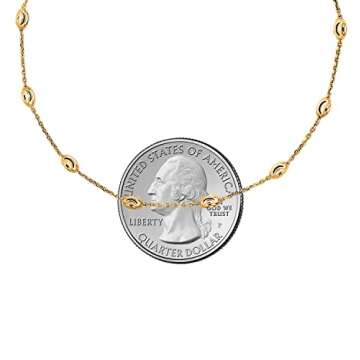 Stylish Gold Plated Sterling Silver Women's Anklet