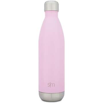 Simple Modern Stainless Steel Vacuum Insulated Double-Walled Wave Bottle, 25oz - Blush (Wave Water Bottle)