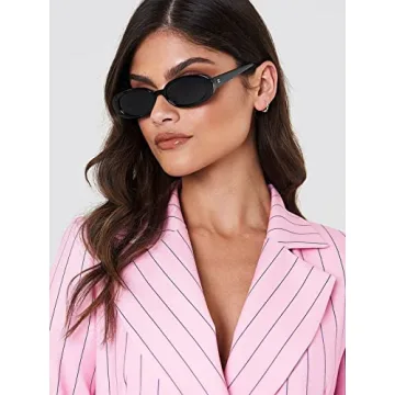 Stylish AIEYEZO Retro Oval Sunglasses for Women