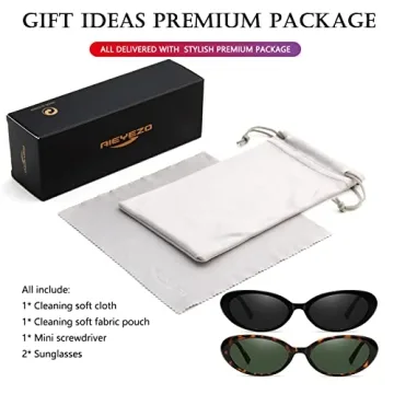 Stylish AIEYEZO Retro Oval Sunglasses for Women