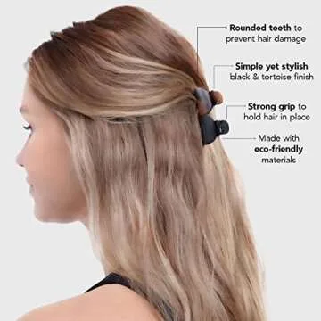 Kitsch Small Hair Clips - Eco-Friendly Mini Claw Clips