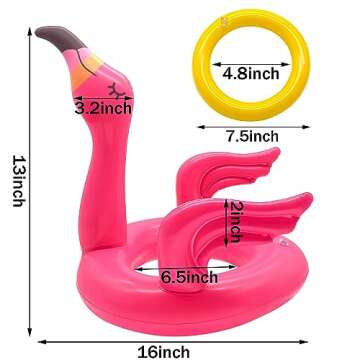 Fun Inflatable Flamingo Ring Toss Game for Summer Parties