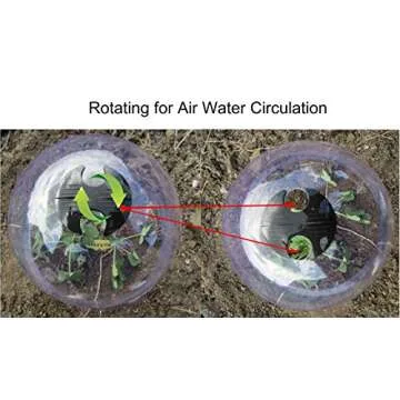 SYITCUN Plant Covers Winter 6 Pack Dome Plant Cloth Covers Freeze Protection Reusable Greenhouse Plastic for Outdoor Plants from Animals(8" Diam. X 7" Height)