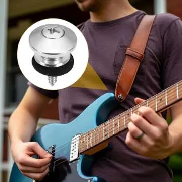 Durable 6 Pcs Guitar Strap Button Set for All Instruments