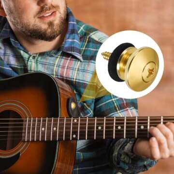 Durable 6 Pcs Guitar Strap Button Set for All Instruments