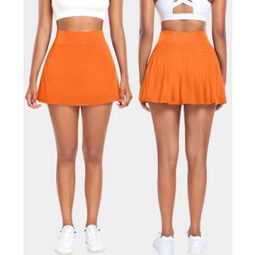 Pleated Tennis Skirts for Women High Waisted Athletic Golf Skorts with Pockets Shorts Running Workou...