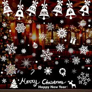 284 Pcs Christmas Window Clings for Holiday Decorating