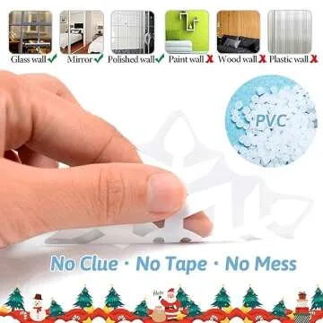 284 Pcs Christmas Window Clings for Holiday Decorating