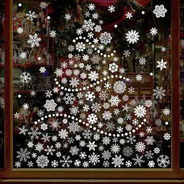 284 Pcs Christmas Window Clings for Holiday Decorating
