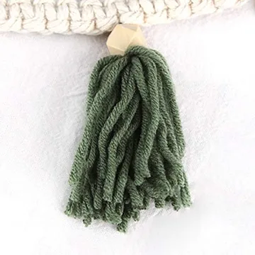 Chic 2 Pack Tassel Garland with Wood Beads for Home Decor