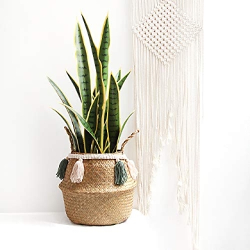 Chic 2 Pack Tassel Garland with Wood Beads for Home Decor