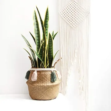 Chic 2 Pack Tassel Garland with Wood Beads for Home Decor