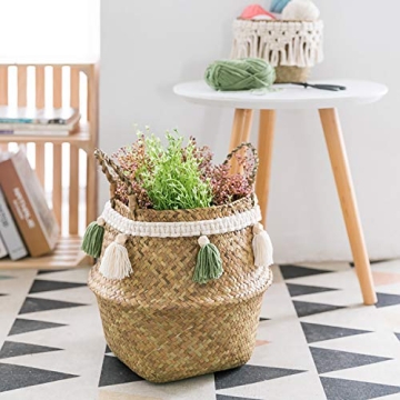 Chic 2 Pack Tassel Garland with Wood Beads for Home Decor