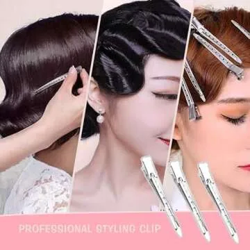 30 Duck Bill Hair Clips for Professional Styling