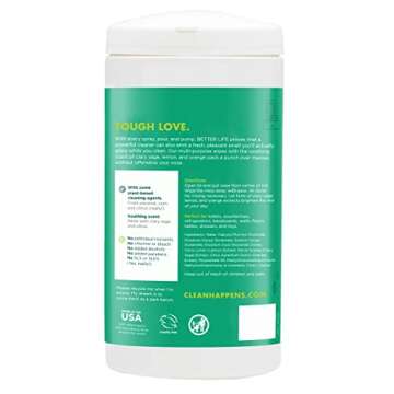 Better Life Natural All-Purpose Cleaner Wipes, Clary Sage & Citrus, 70 ct