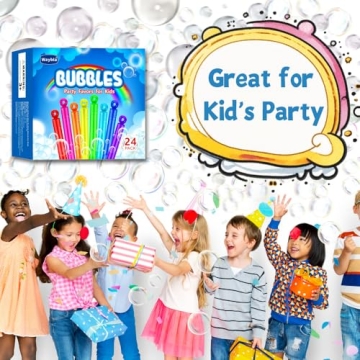 Waybla 24 Pack Mini Bubble Wands For Kids Parties