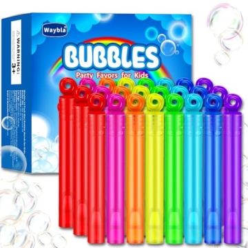 Waybla 24 Pack Mini Bubble Wands For Kids Parties