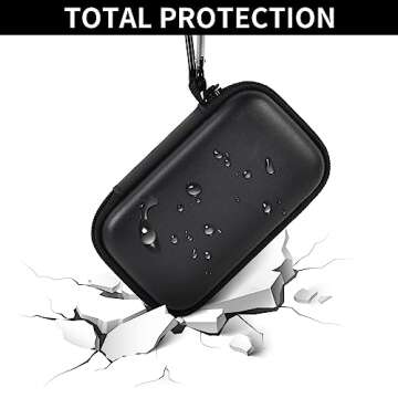 Case Compatible with SanDisk 1TB 2TB 4TB 500GB/for PRO Extreme Portable SSD External Solid State Hard Drive, Memory Card SD SDXC SDHC Card Storage Holder Organizer (Box Only) Black