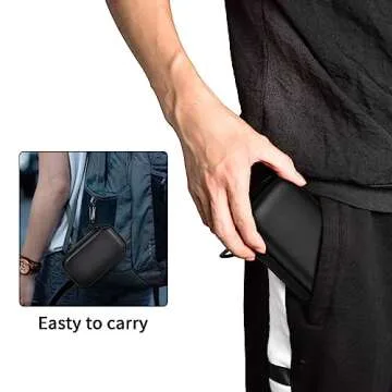 Case Compatible with SanDisk 1TB 2TB 4TB 500GB/for PRO Extreme Portable SSD External Solid State Hard Drive, Memory Card SD SDXC SDHC Card Storage Holder Organizer (Box Only) Black