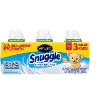 Renuzit Snuggle Gel Air Freshener - Linen Escape Scent 12 Pack