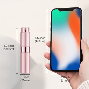 Stylish LISAPACK 8ML Atomizer Perfume Bottles for Travel