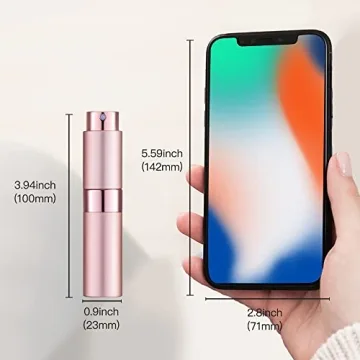 Stylish LISAPACK 8ML Atomizer Perfume Bottles for Travel