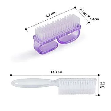 Multicolor Handle Grip Nail Brush Set for All Ages