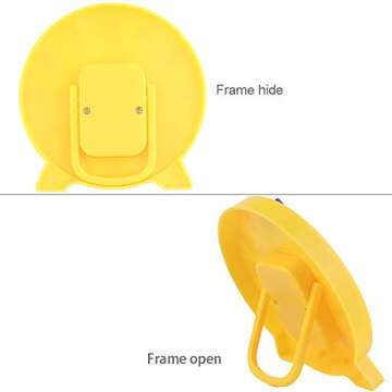 DHCHAPU Student Learning Clock Time Teacher Gear Clock 4 Inch 12/24 Hour